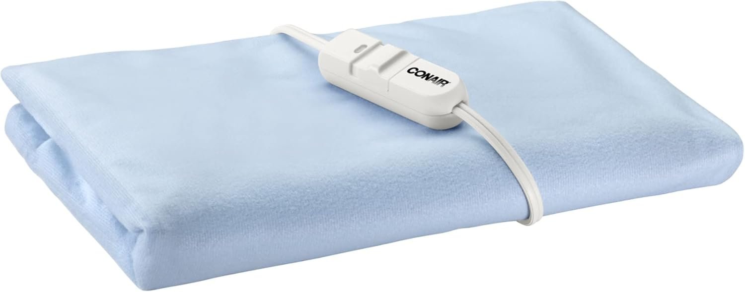 Conair Comfort Moist/Dry Heating Pad for Back Pain Relief, Heating Pad for Neck and Shoulder, Menstrual Heating Pad for Cramps, Standard Size 12 inch x 14 inch