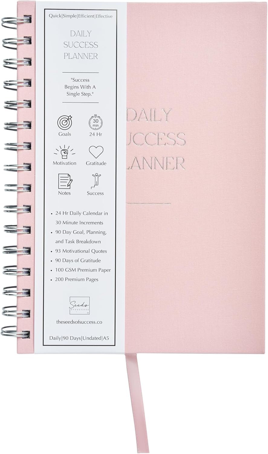 Productivity Planner for ADHD – Daily To-Do List, 90-Day Goals & Gratitude Journal Planner – Goal & Task Organizer with Time Management – Simplify Tasks, Stylish Planning Tool & Motivational Quotes