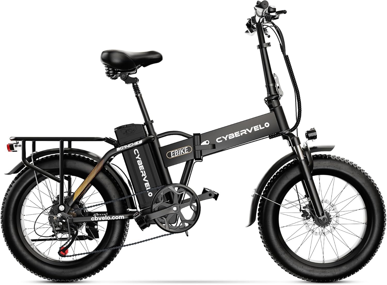1000W Folding Electric Bike, 48V 20AH Large Removable Battery E Bike, 30+MPH, 80 Miles Max Range, 20″ Fat Tire Ebikes for Adults, Adult Electric Bicycles for Long Commutes