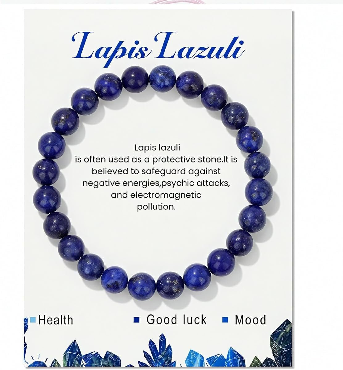 Crystal Natural Stone Beaded Stretch Bracelets Handmade Item Gift for Women C