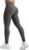 YEOREO Leggings for Women Hidden Scrunch High Waisted Yoga Pants V Cross Tummy Control Craze Compression Workout